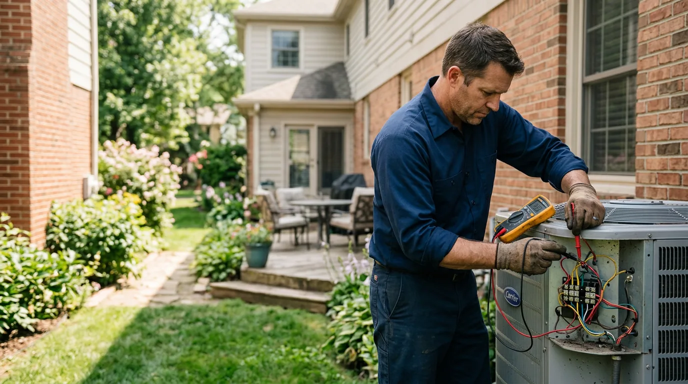 HVAC technician working near Jackson Center, PA